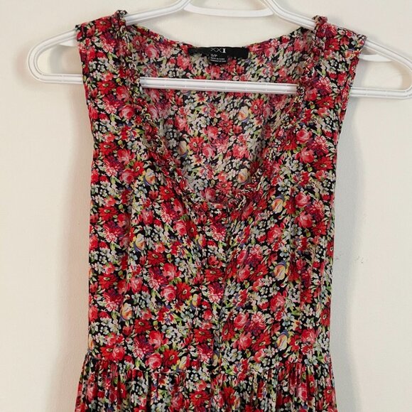 XXI Forever 21 Red Floral Sleeveless Top - Picture 2 of 10
